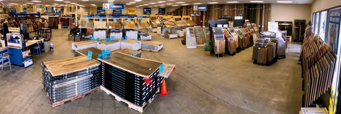 The Floor Trader of Modesto showroom